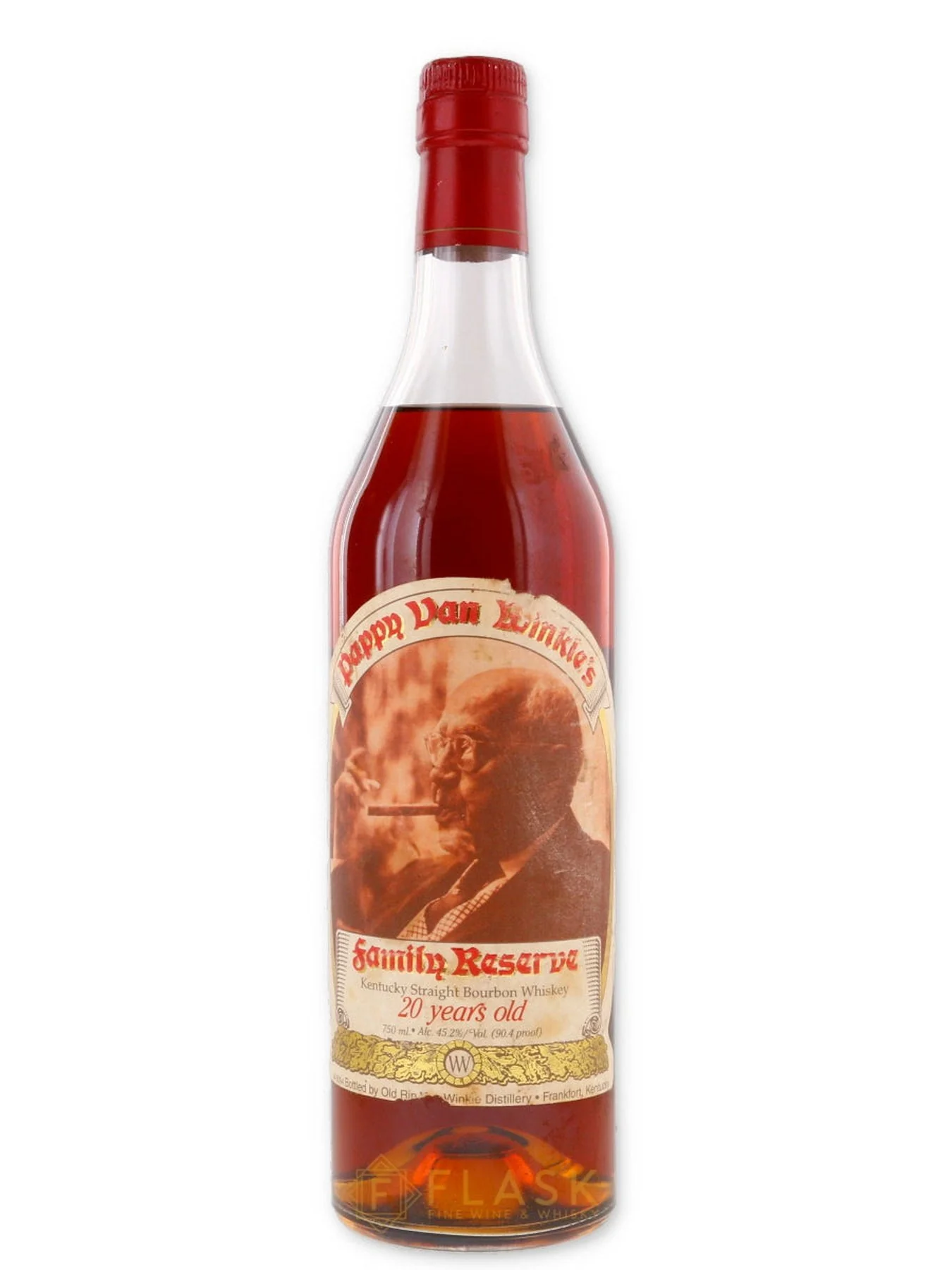 Pappy Van Winkle Family Reserve 20 Year Old Bourbon Pre-2006 / Raised Lettering [Scuffed Label]