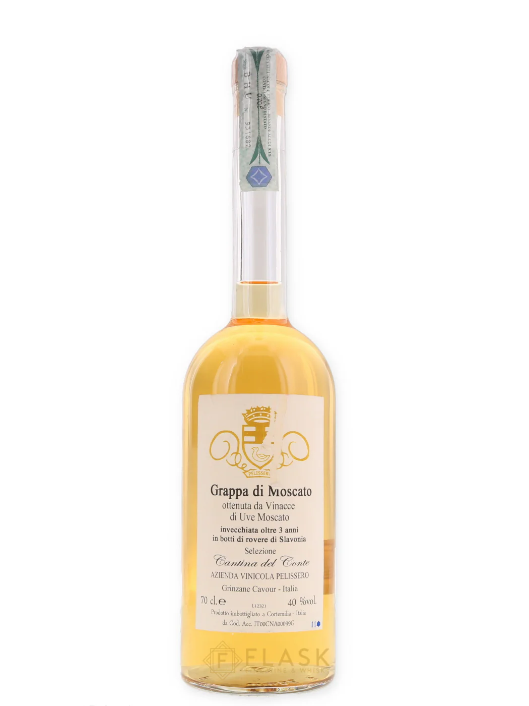 Pelissero Grappa di Moscato Aged 3 Years 70cl