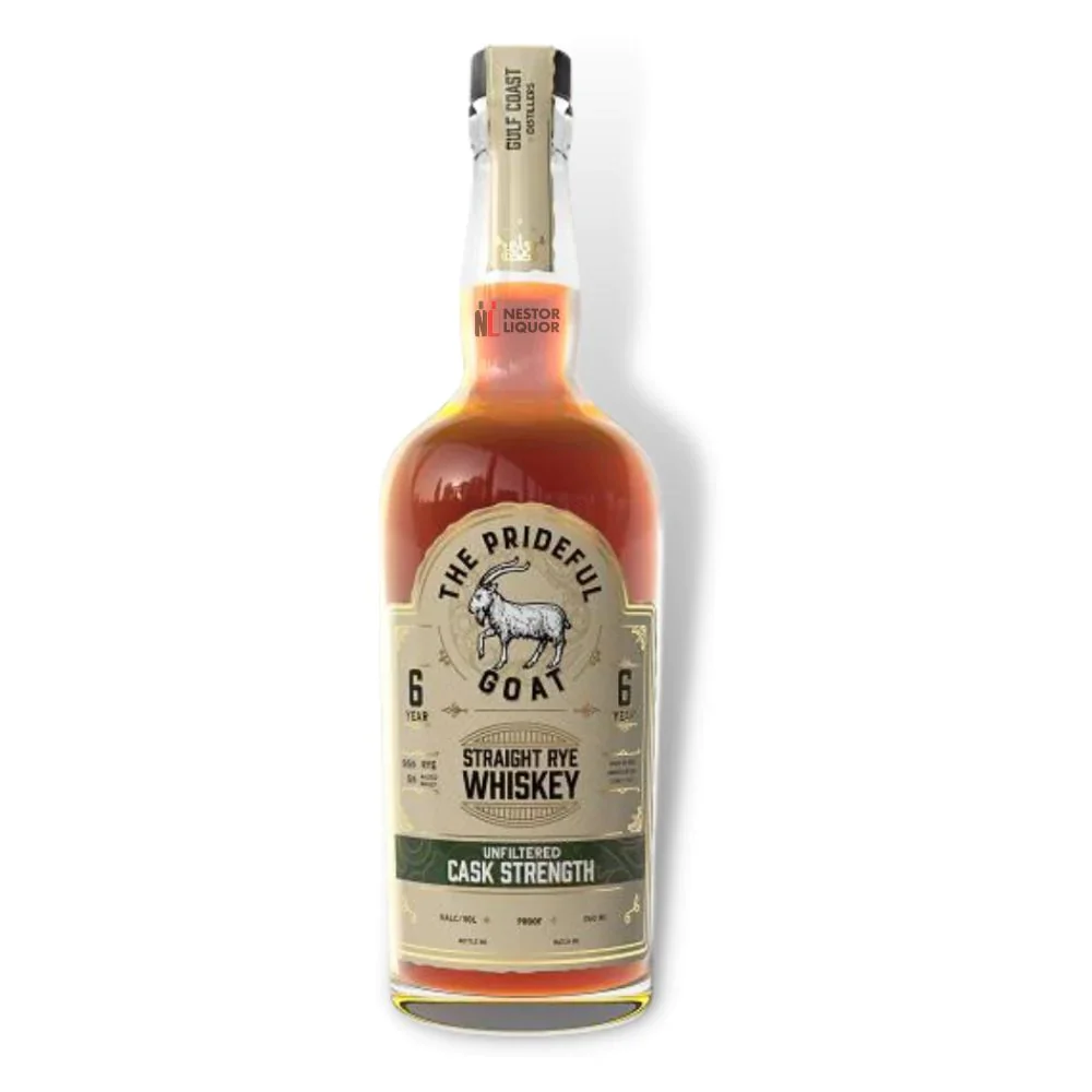 Prideful Goat 6yr Cask Strength Unfiltered Straight Rye Whiskey 750ml