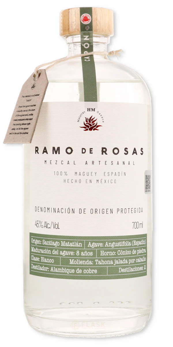Ramo de Rosas Mezcal Espadin Capon 700ml