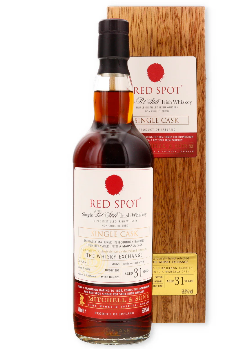 Red Spot 1991 31 Year Old Marsala Single Cask Pot Still Irish Whiskey 70cl / 55.9%