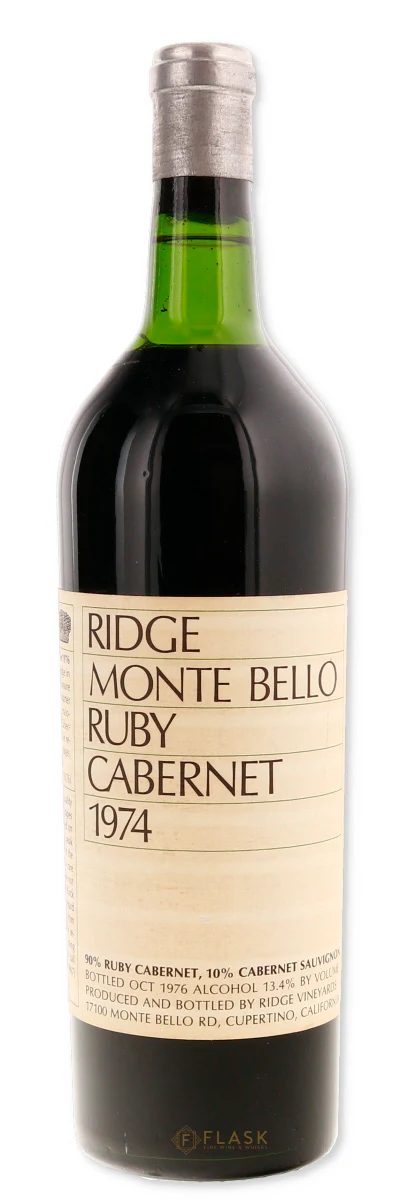 Ridge Vineyards Ruby Cabernet Monte Bello 1974