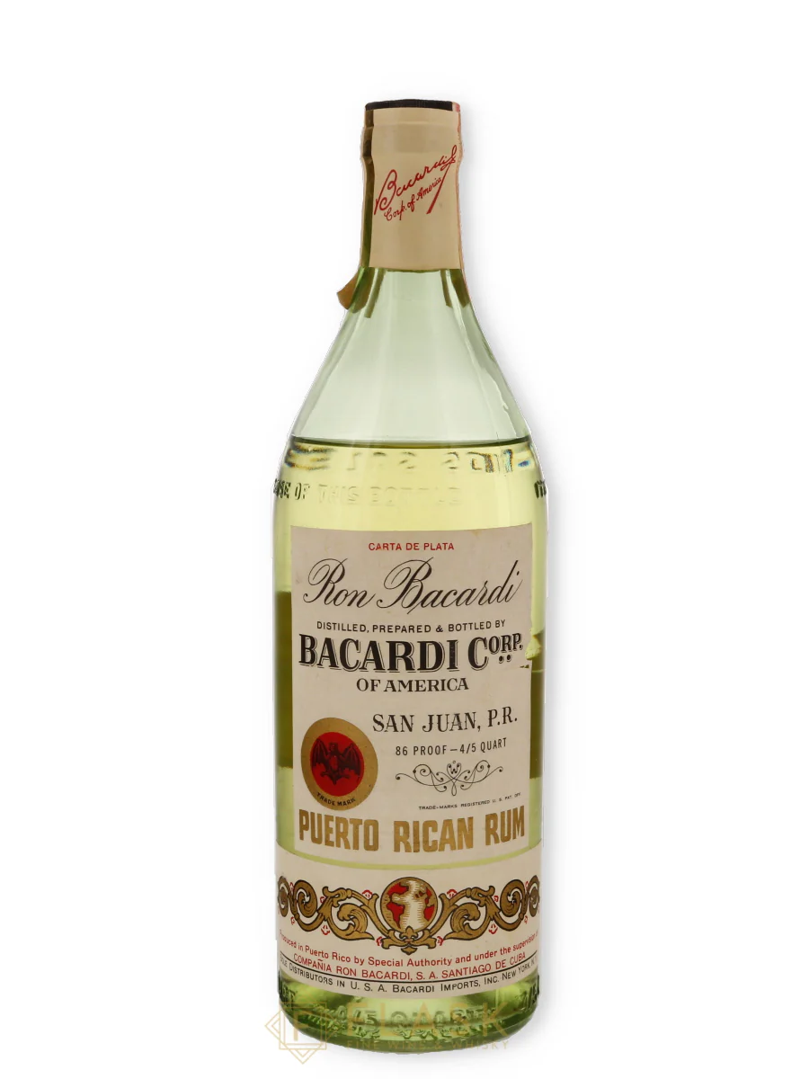 Ron Bacardi Vintage Rum Carta de Plata 1954 4/5 Quart