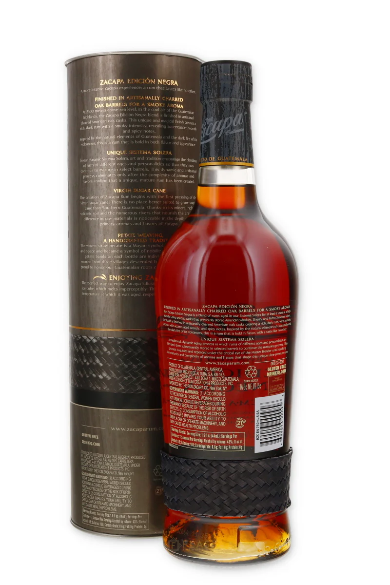 Ron Zacapa Rum Edicion Negra 750ml - Image 2