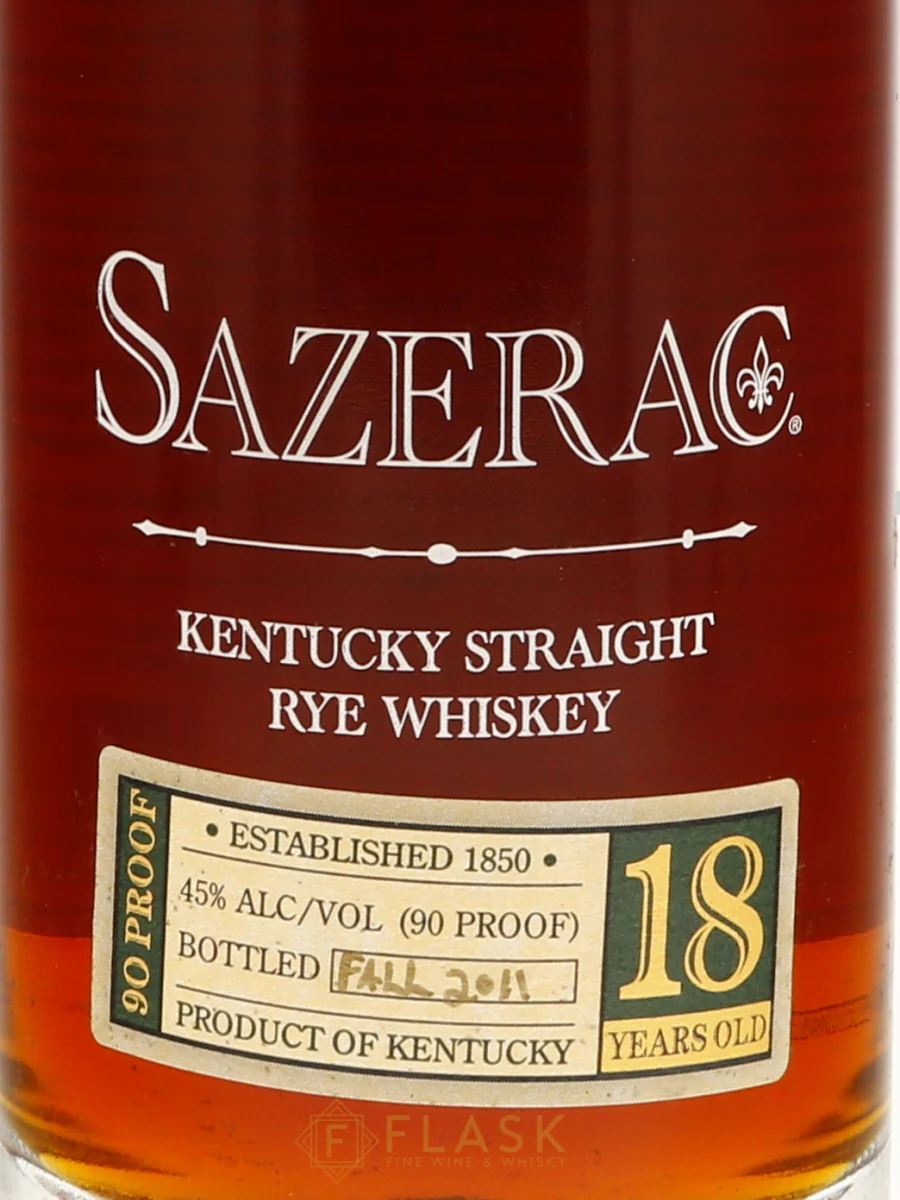 Sazerac 18 Year Old Rye Whiskey 2011 - Image 2