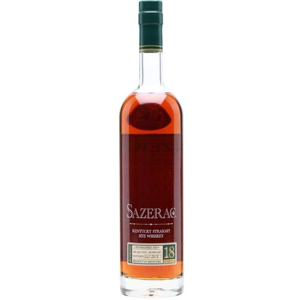 Sazerac 18 Year Old  Rye Whiskey 2013