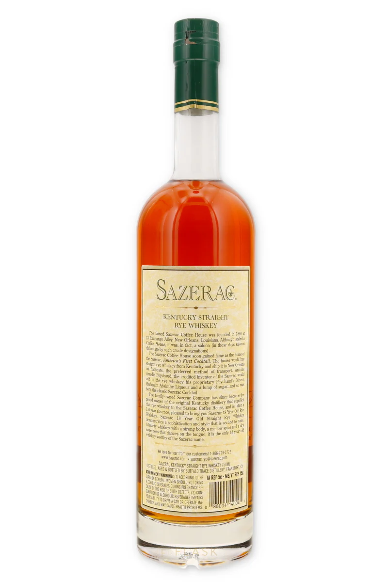 Sazerac 18 Year Old Rye Whiskey 2024 - Image 2