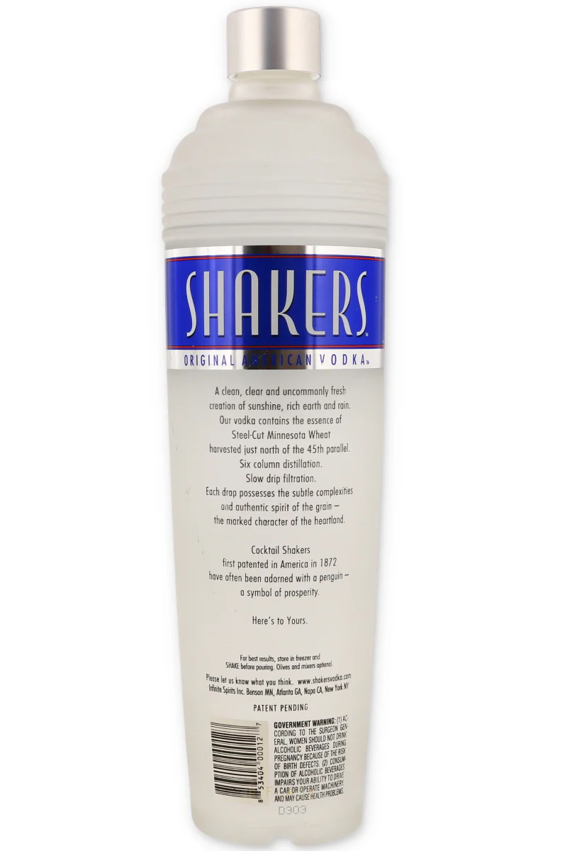 Shakers Vodka 750ml - Image 2