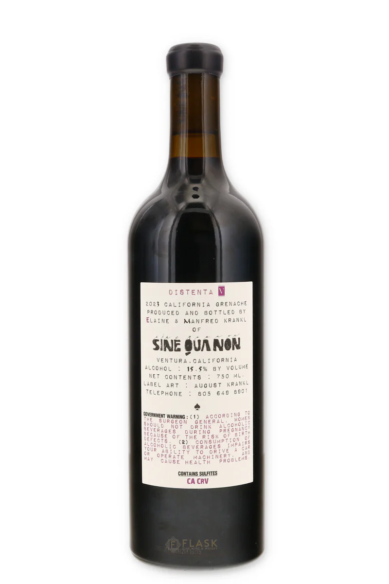 Sine Qua Non Grenache Distenta V 2023 - Image 2