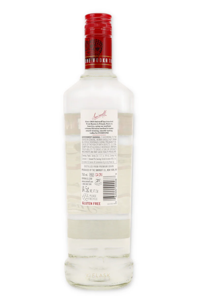 Smirnoff Vodka 750ml - Image 2