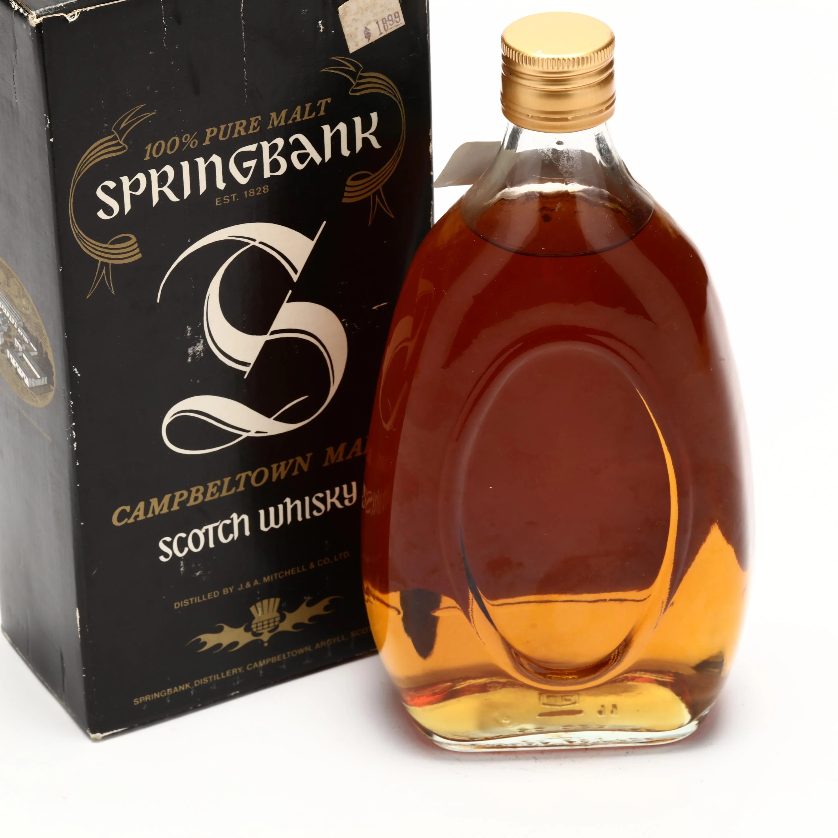 Springbank 15 Year Old Single Malt Pear Shaped Silver Label 1980s - Image 4