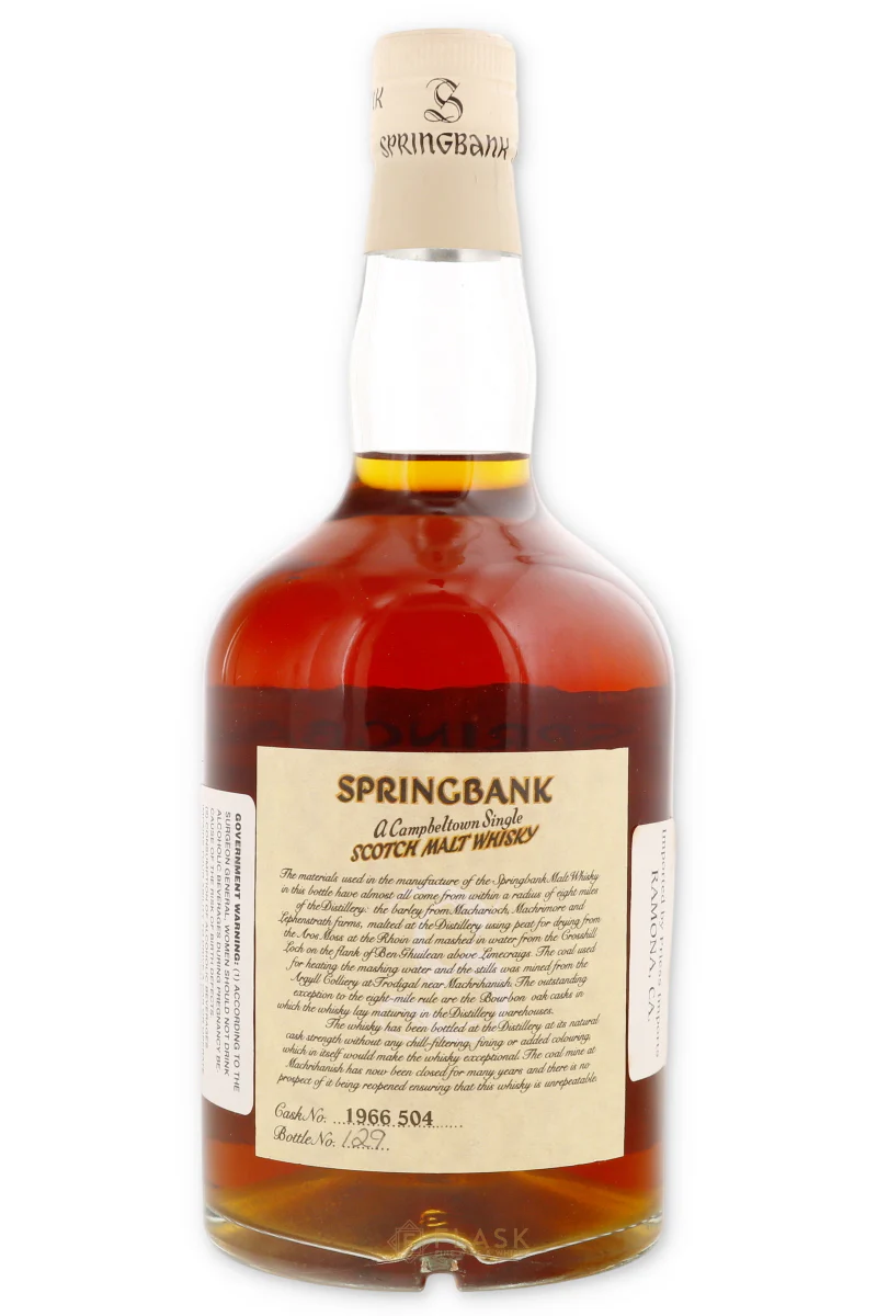 Springbank 1966 Local Barley 33 Year Old Cask #504 55% - Image 4