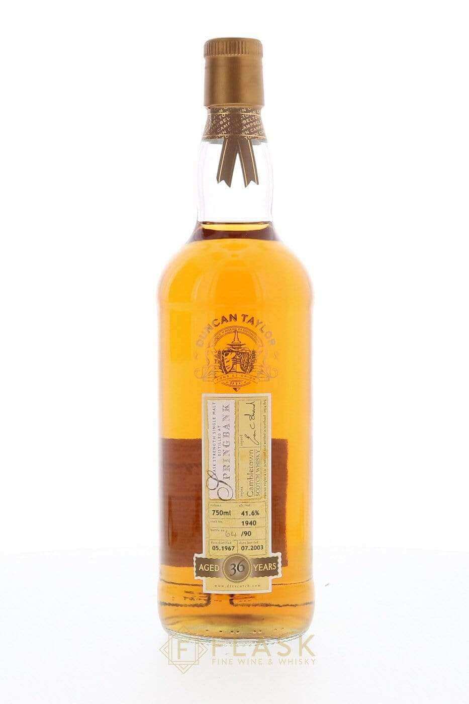 Springbank 1967 36 Year Old Duncan Taylor Rare Auld Single Cask No.1940 - Image 4