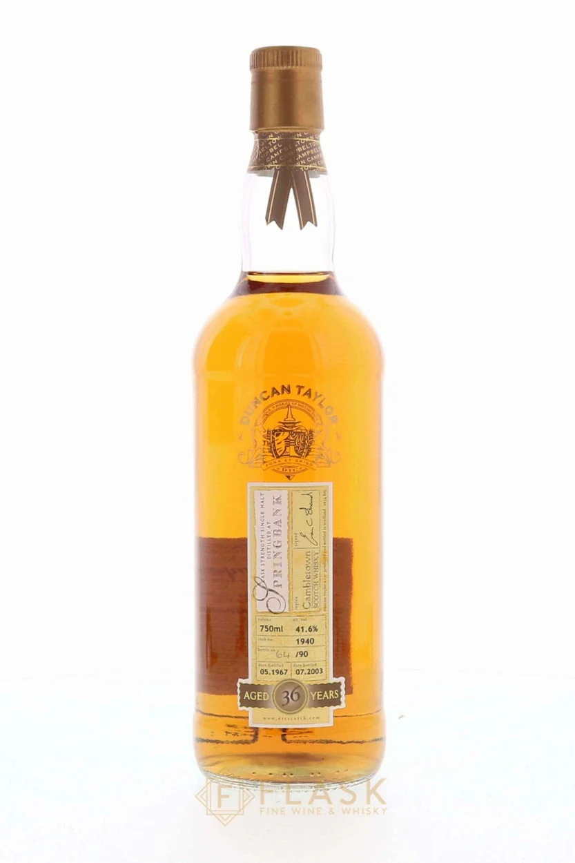 Springbank 1967 36 Year Old Duncan Taylor Rare Auld Single Cask No.1940 - Image 5