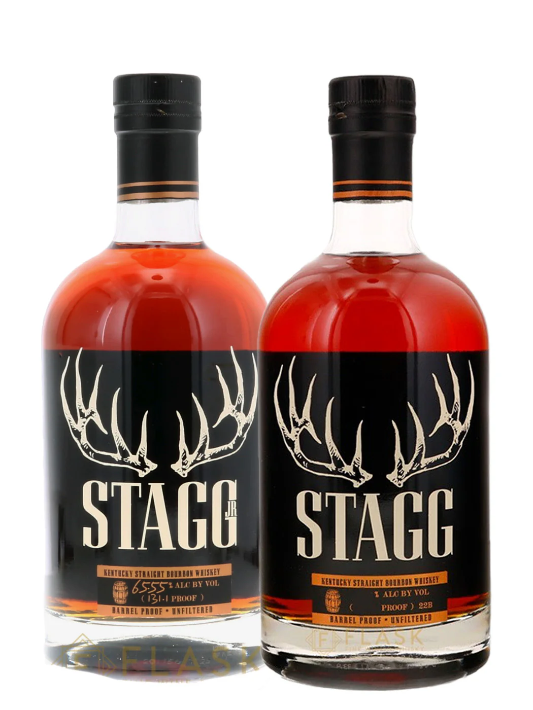 Stagg vs Stagg Jr Bourbon 2 Bottle Bundle Set