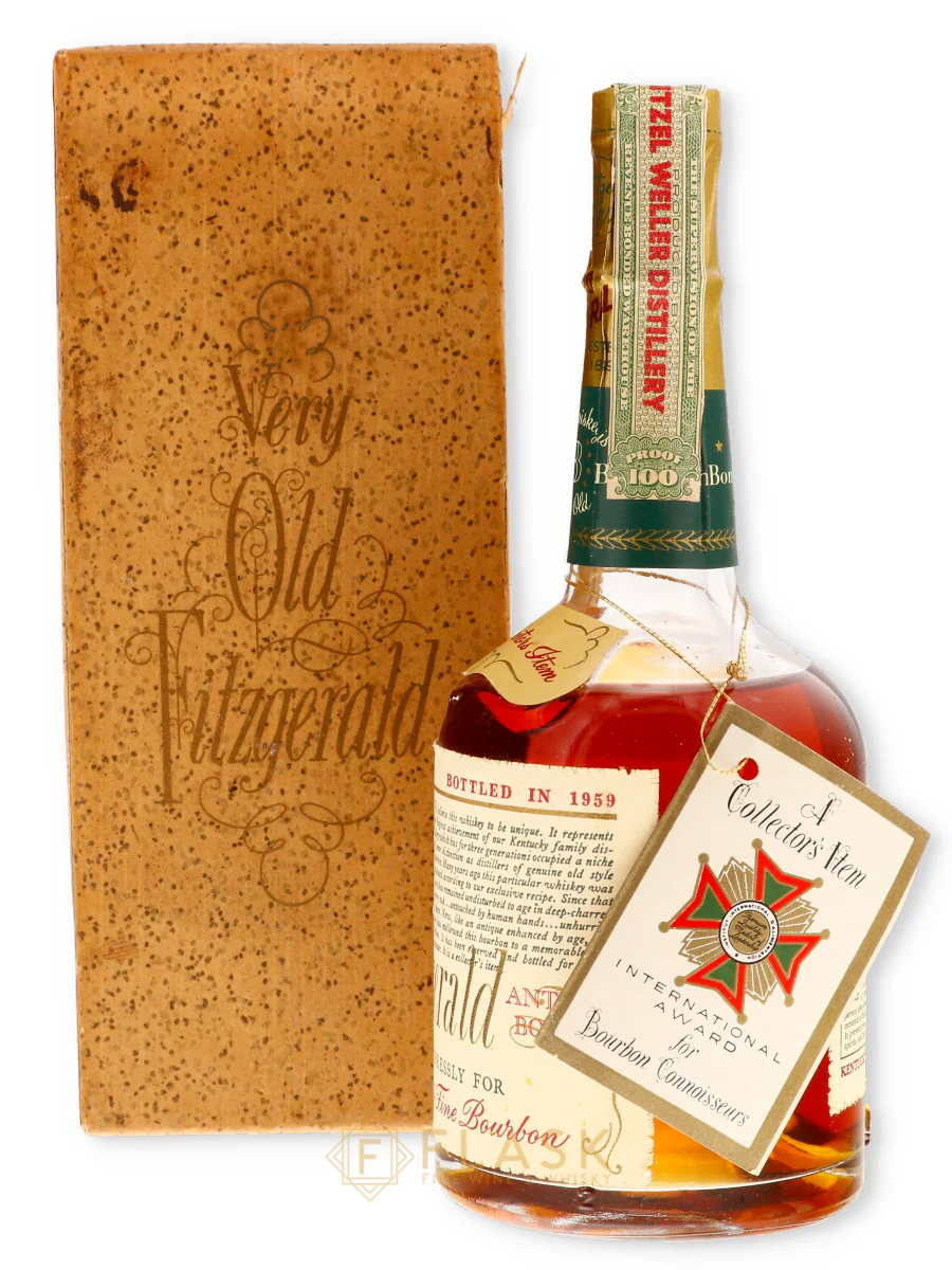Very Old Fitzgerald 1951 Bottled in Bond 8 Year Old Bourbon 100 Proof / Stitzel-Weller Half Pint - Image 3