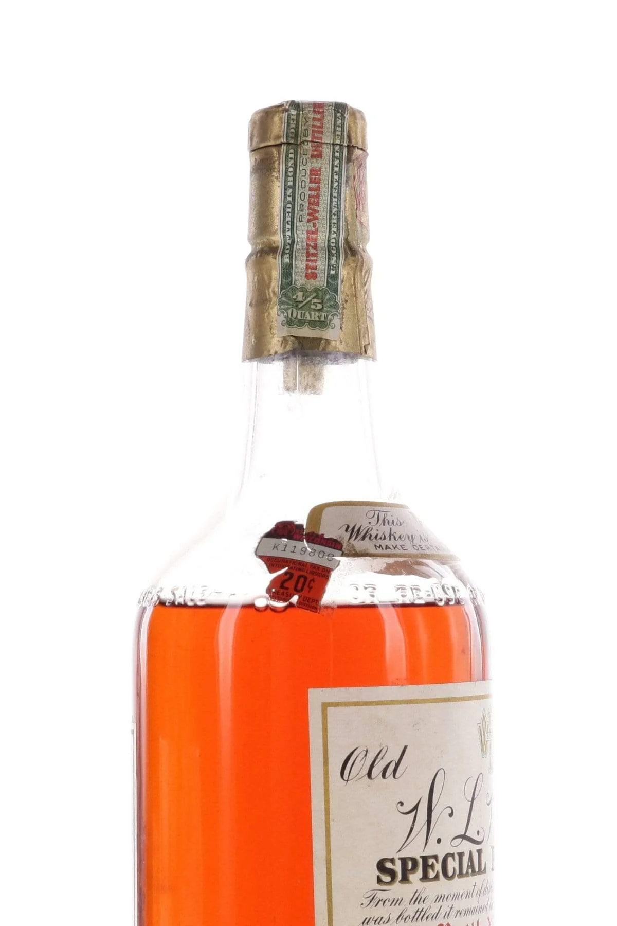 Old WL Weller Special Reserve 7 Year Old Bottled in Bond Bourbon Stitzel Weller Distilled 1936 - Image 4