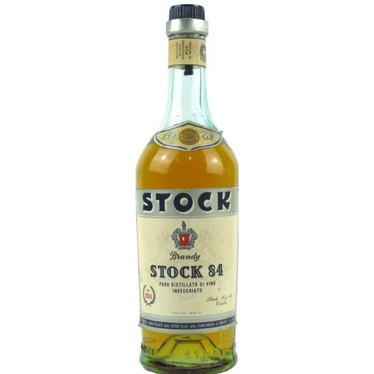 Stock 84 Brandy 1970s 1 Quart
