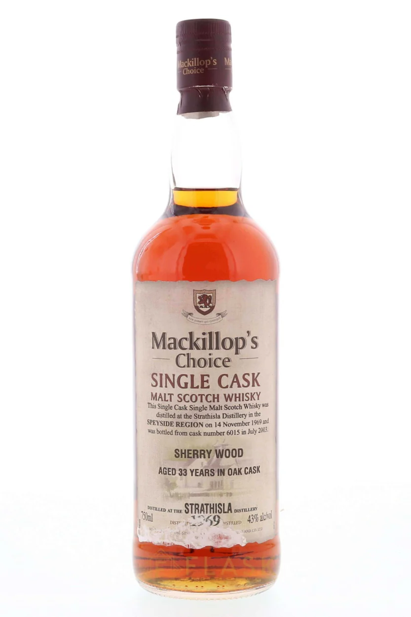 Strathisla 1969 33 Year Old Mackillops Choice Sherry Cask No.6015