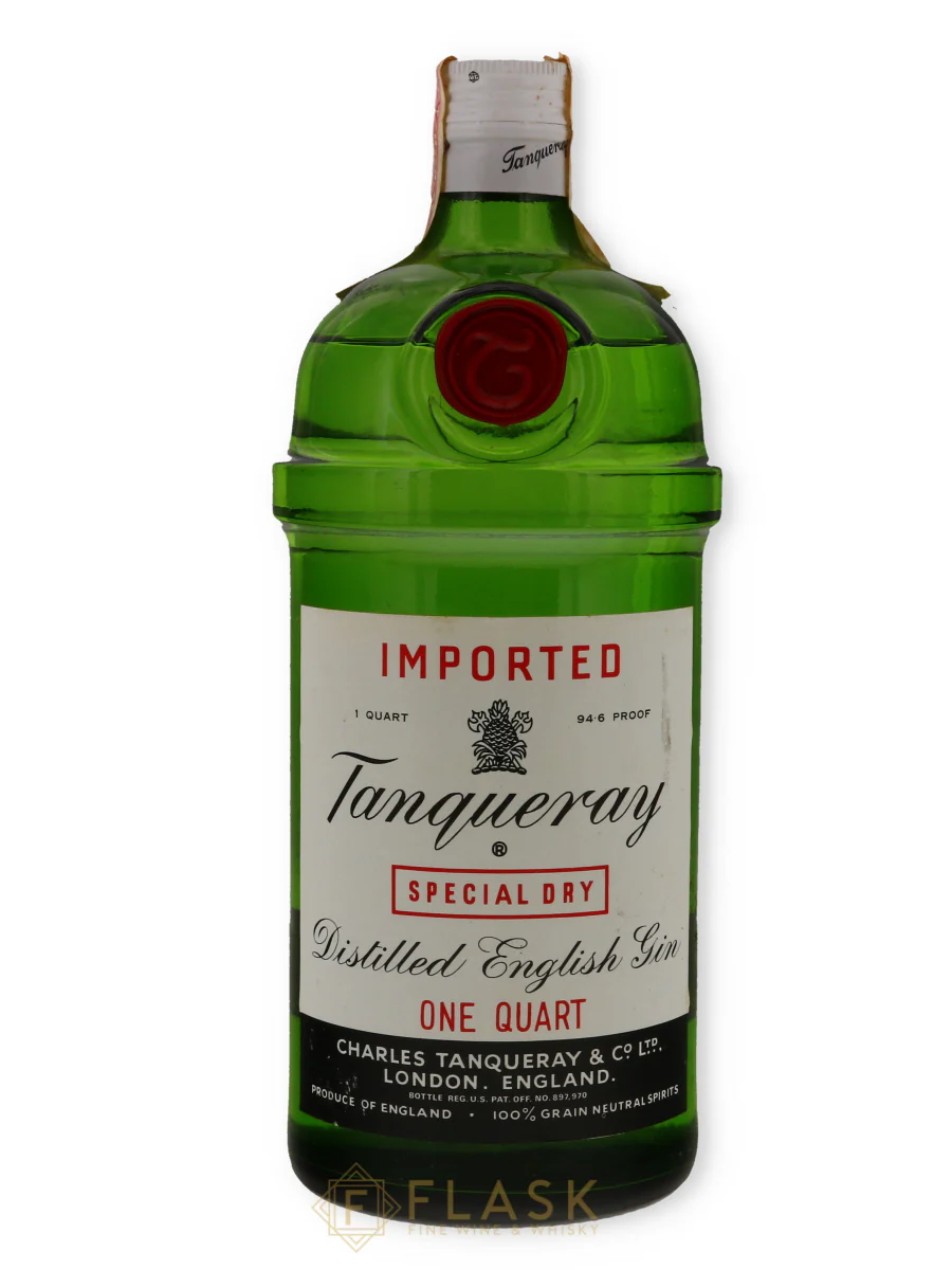 Tanqueray Special Dry Gin Vintage 1970-1980s 1 Quart