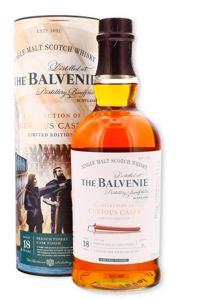 The Balvenie A Collection of Curious Casks French Pineau Cask Finish 18 Year Old Single Malt Scotch Whisky