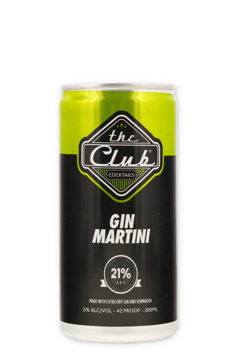 The Club Gin Martini Cocktail 200ml Can