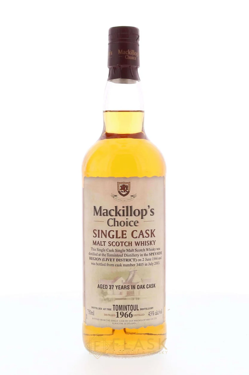 Tomintoul 1966 37 Year Old Mackillops Choice Single Cask 3405