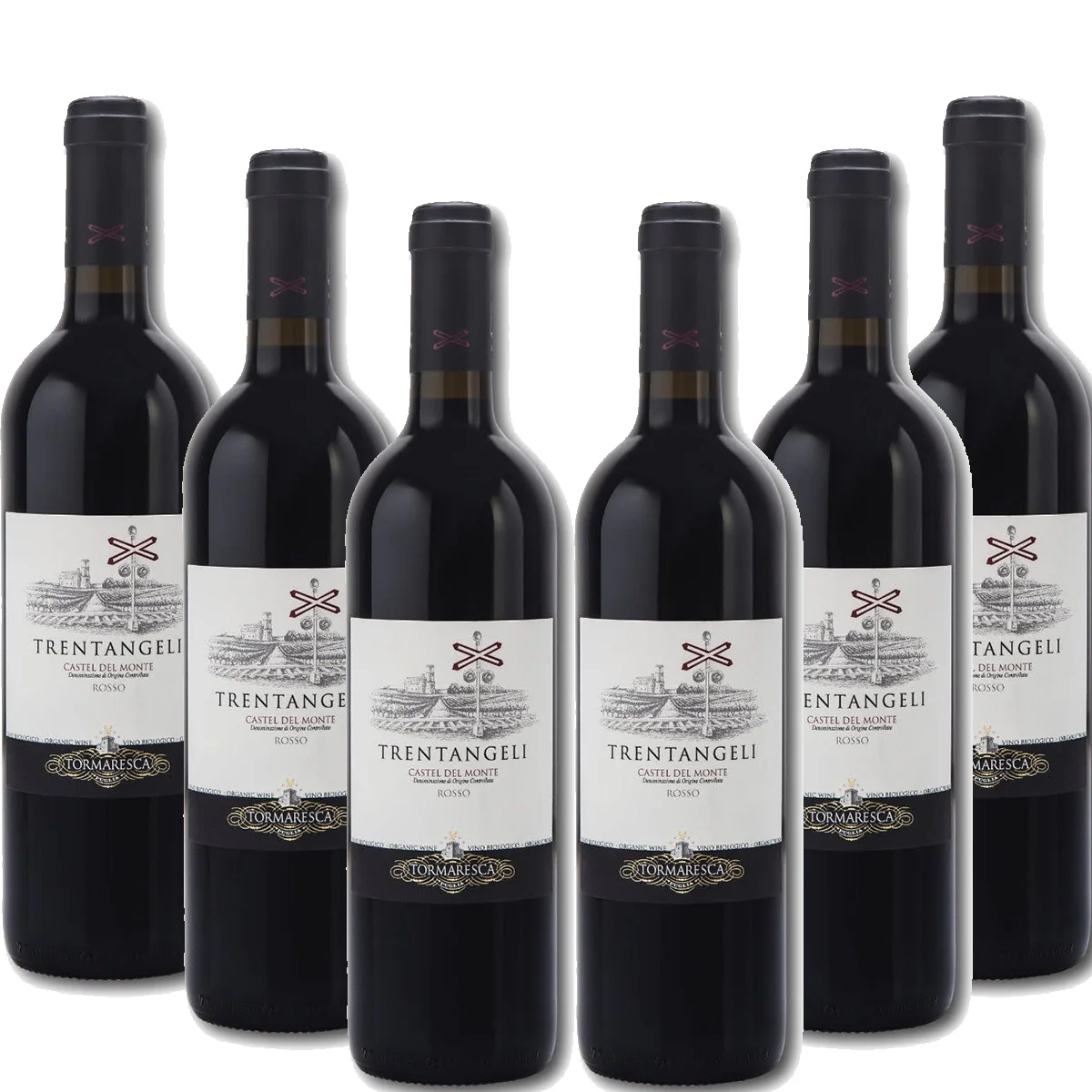 Trentangeli Tormaresca Castel Del Monte Rosso 2015 6 Bottle Case