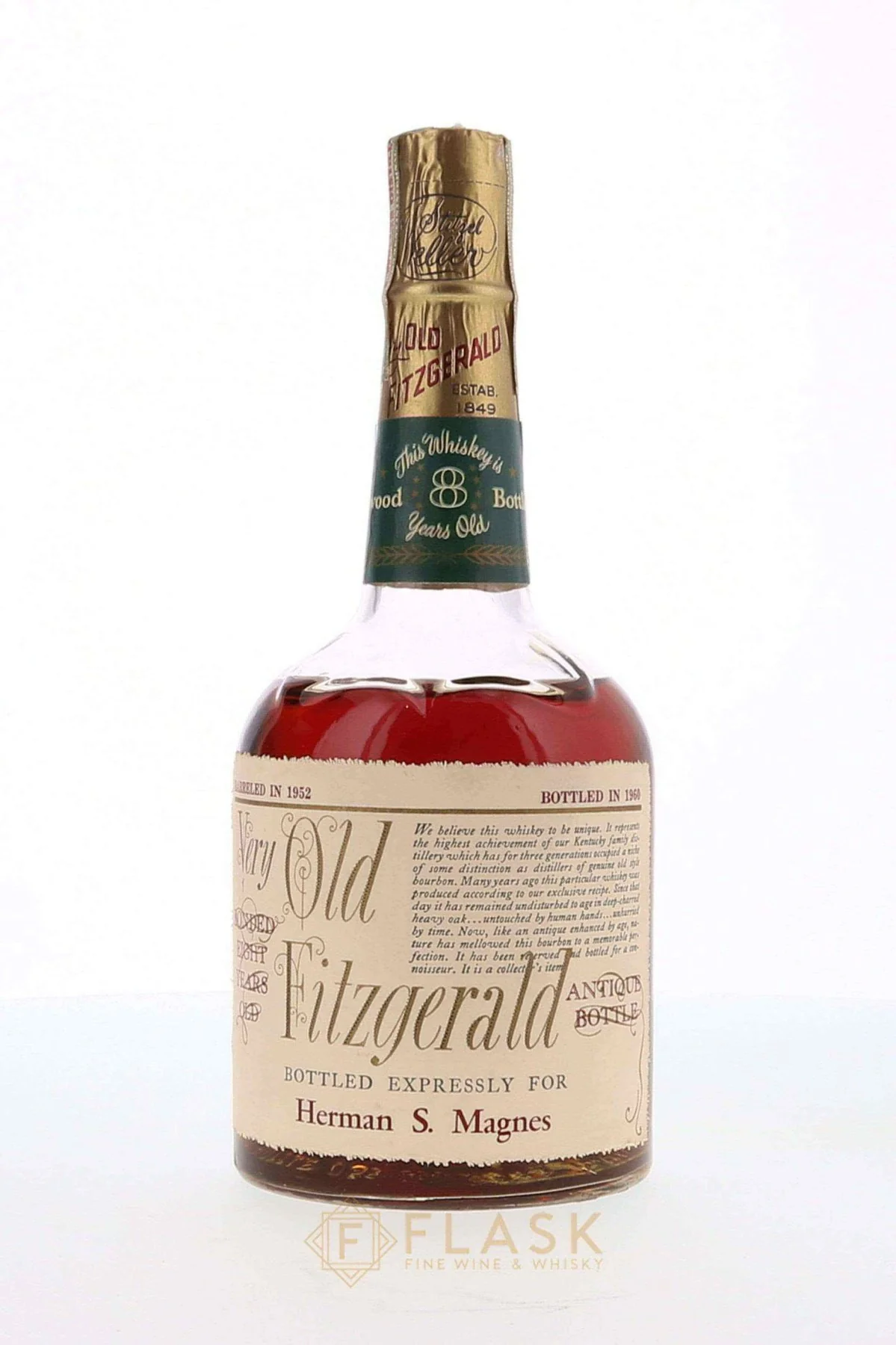 Very Old Fitzgerald 1952 8 Year Old Bourbon for Herman S. Magnes / Stitzel Weller