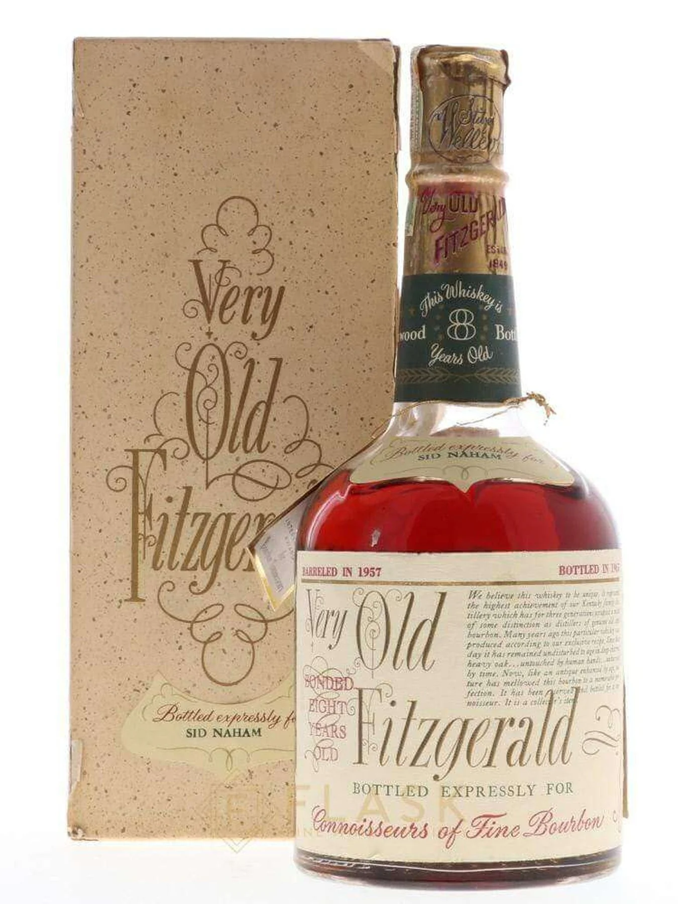 Very Old Fitzgerald 1957 8 Year Old Bourbon Stitzel Weller 4/5 Quart Private Label