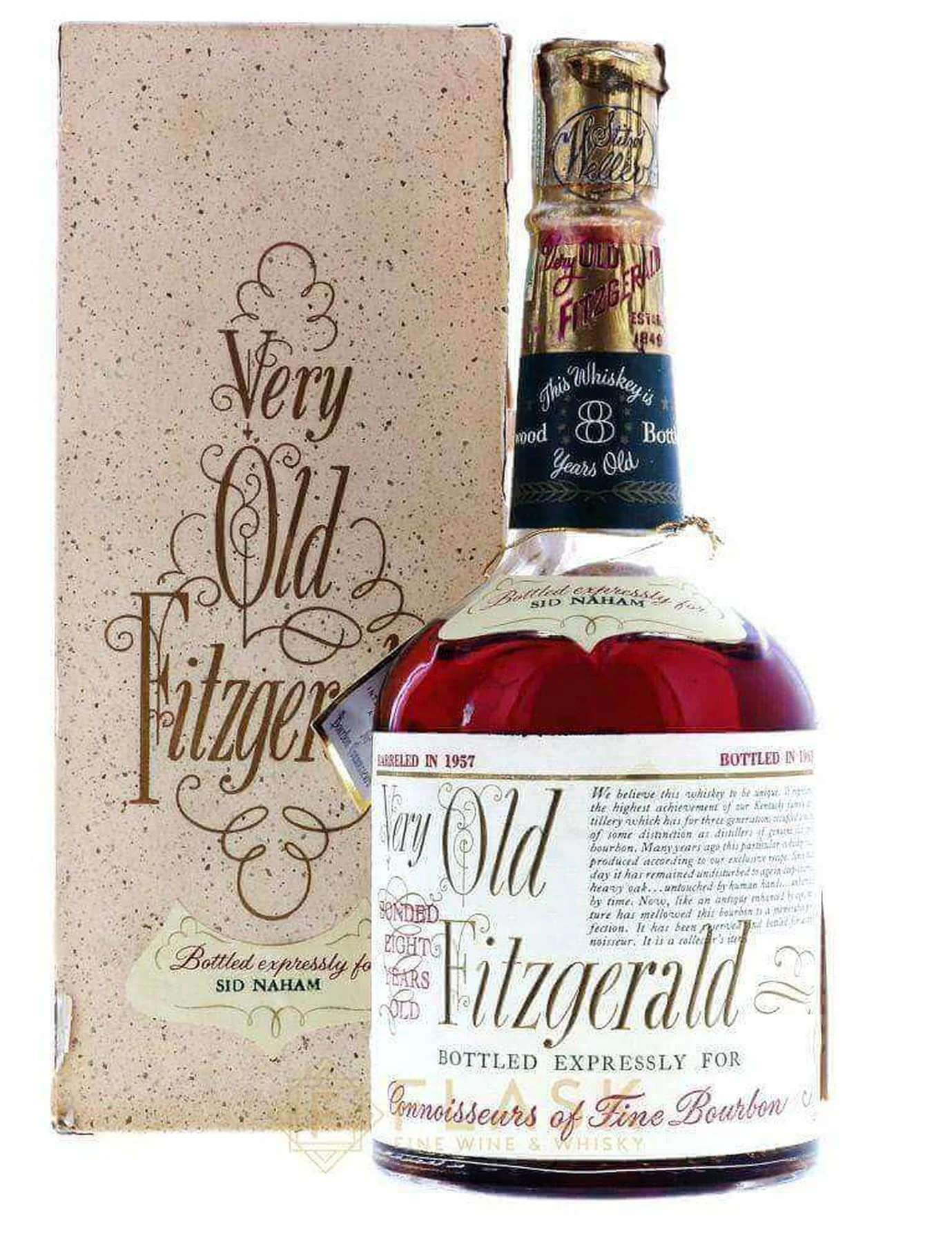 Very Old Fitzgerald 1957 8 Year Old Bourbon Stitzel Weller 4/5 Quart Private Label - Image 3