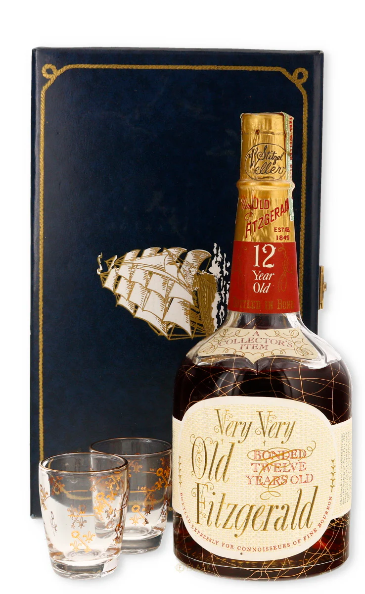Very Very Old Fitzgerald 1957 12 Year Old Bourbon Bottled in Bond 100 Proof / Stitzel-Weller Gift Set - Image 3