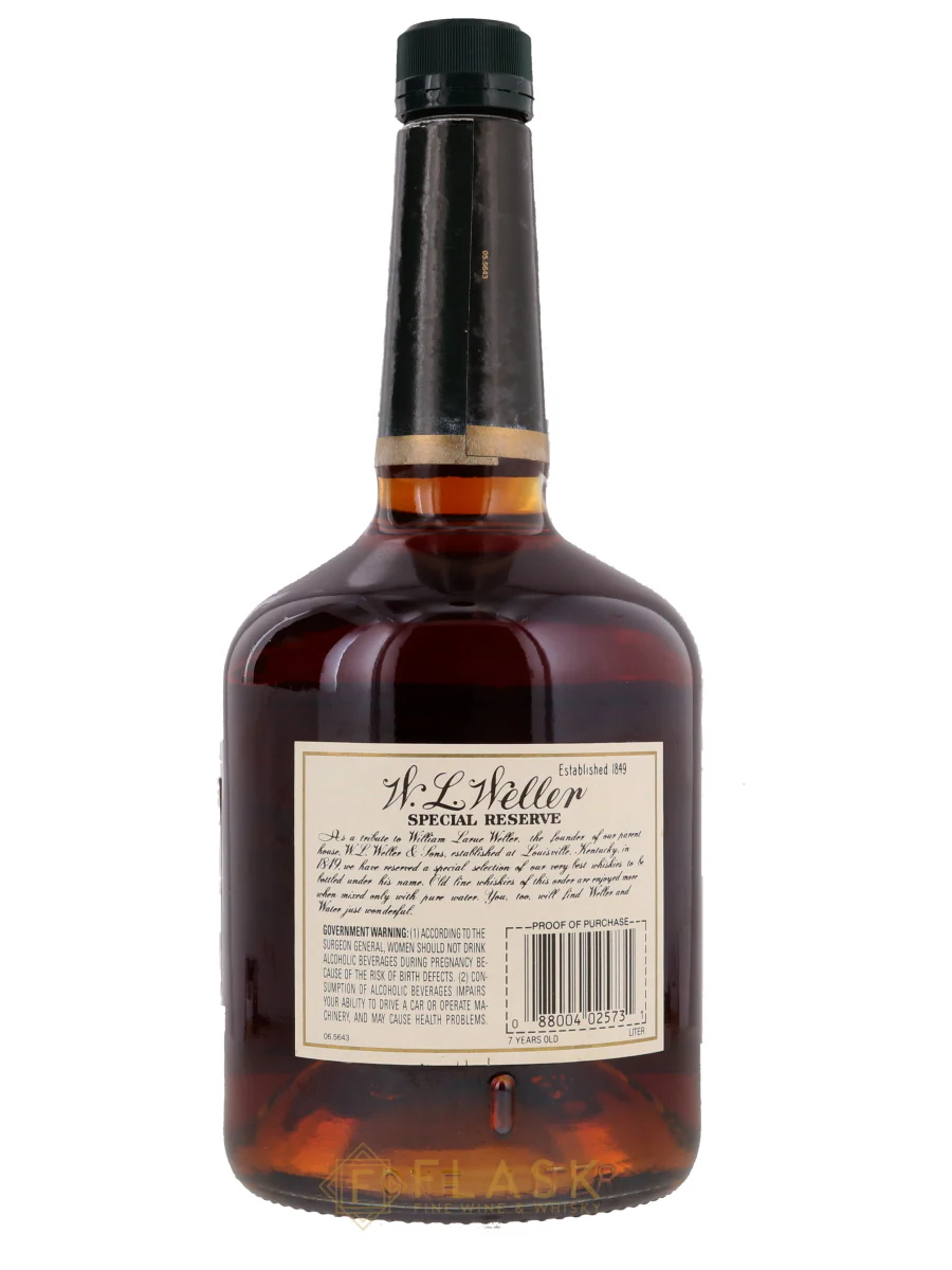 W.L. Weller Special Reserve 7 Year Bourbon Paper Label 1 Liter - Image 2