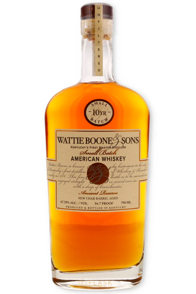 Wattie Boone & Sons Ancient Reserve 10 Year Old American Whiskey