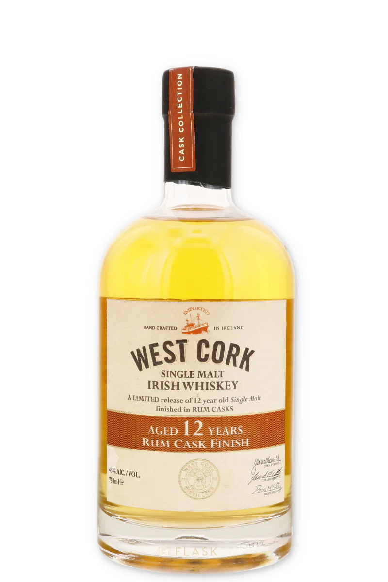West Cork Single Malt Irish Whiskey 12yr Rum Cask 750ml