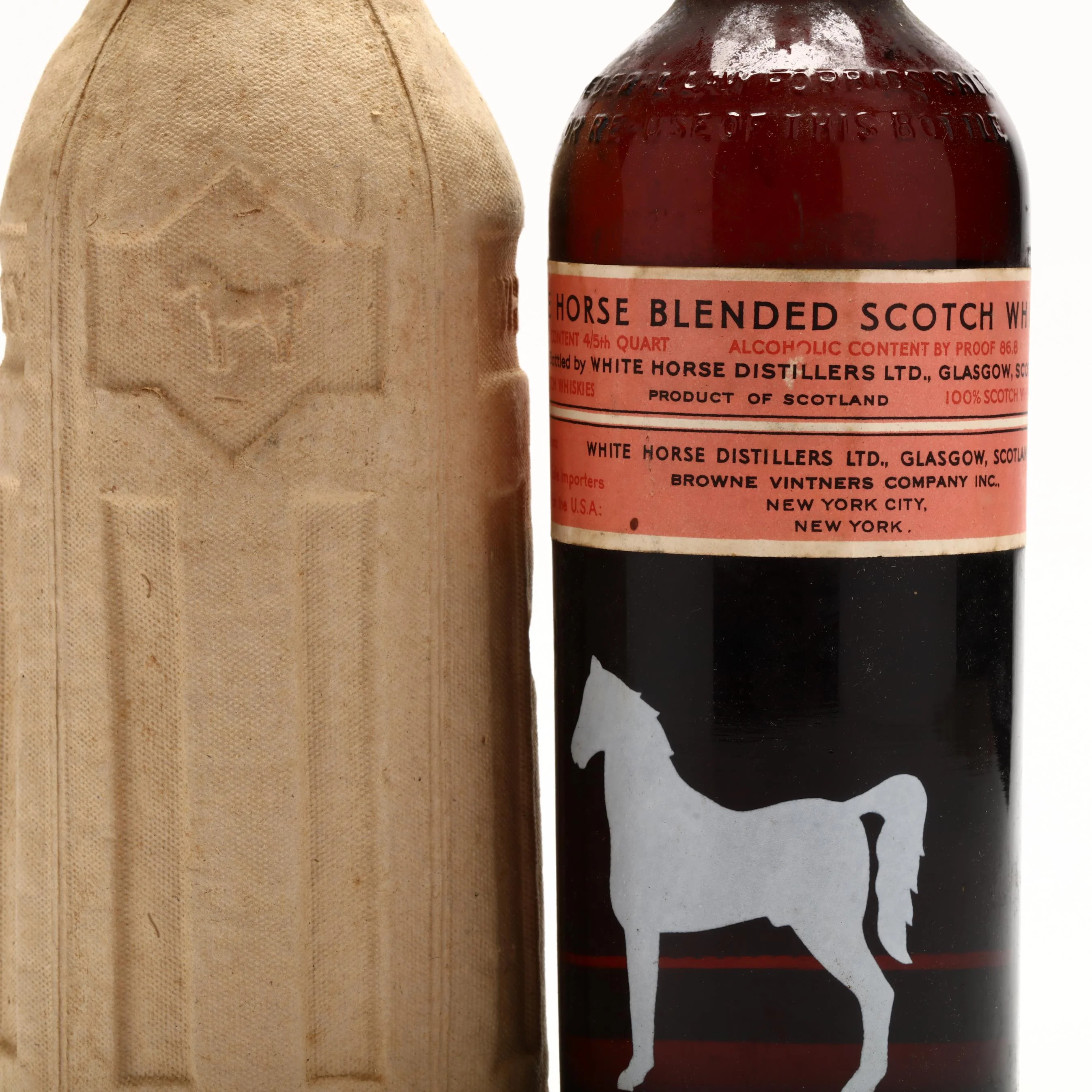 White Horse Scotch Whisky 1945-1952 Vintage Spring Cap Bottling - Image 3