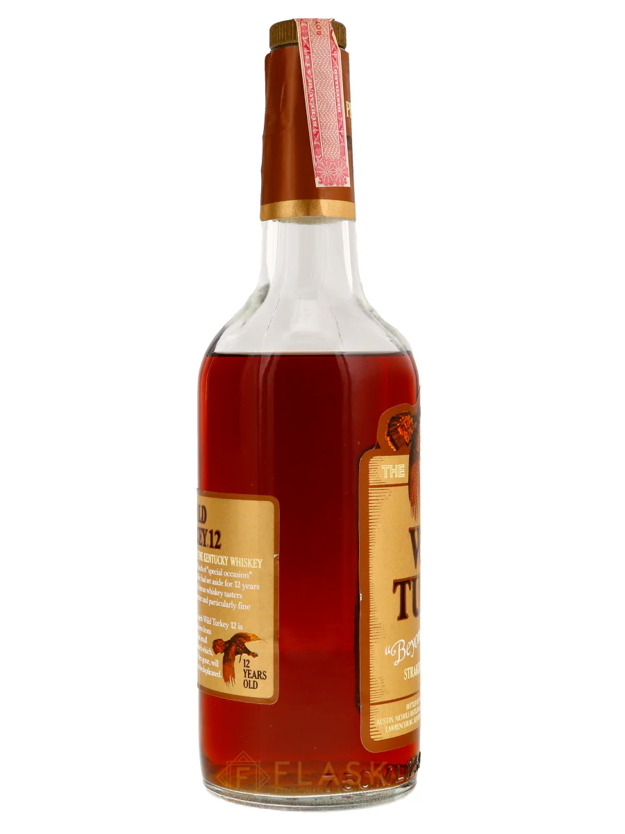 Wild Turkey 12 Year Old Beyond Duplication Bourbon 1982 / Wood Box / Lawrenceburg - Image 3