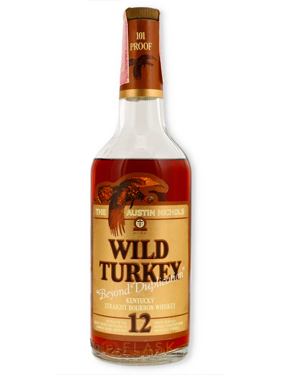 Wild Turkey 12 Year Old Beyond Duplication Bourbon 1982 / Wood Box / Lawrenceburg - Image 6