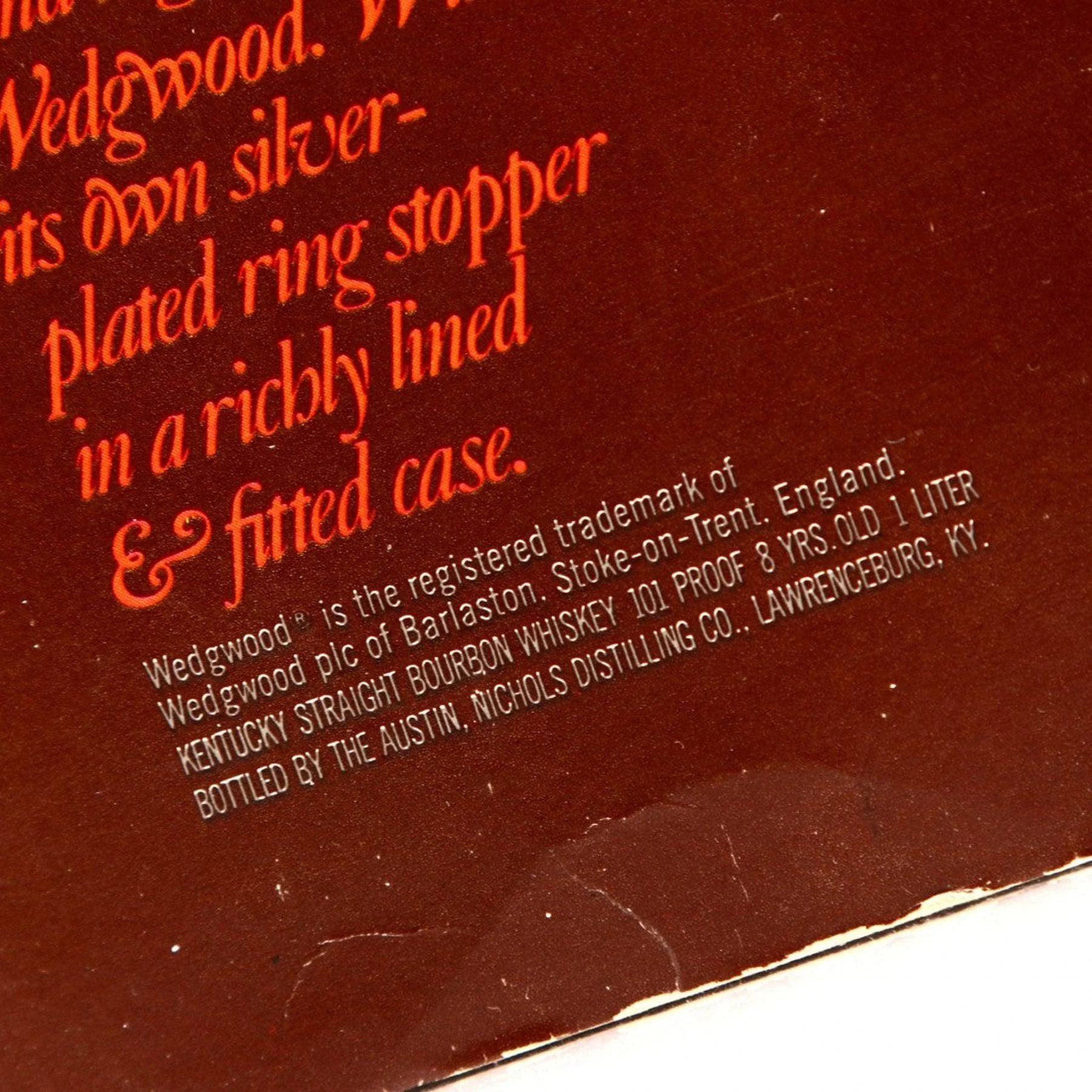 Wild Turkey Wedgwood Crystal Decanter Kentucky Straight Bourbon 1 Liter - Image 4