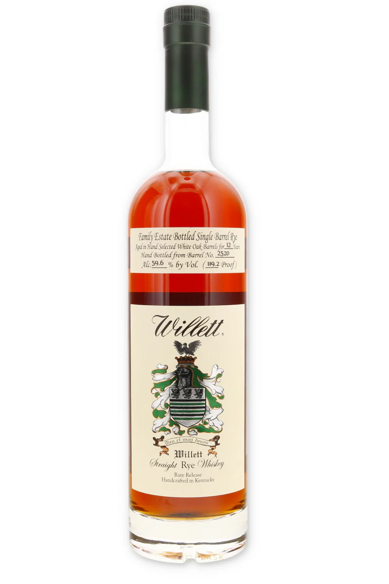 Willet Family Estate 12 Year Straight Rye Whiskey Barrel 2520 Dirty Dozen 119.2 proof