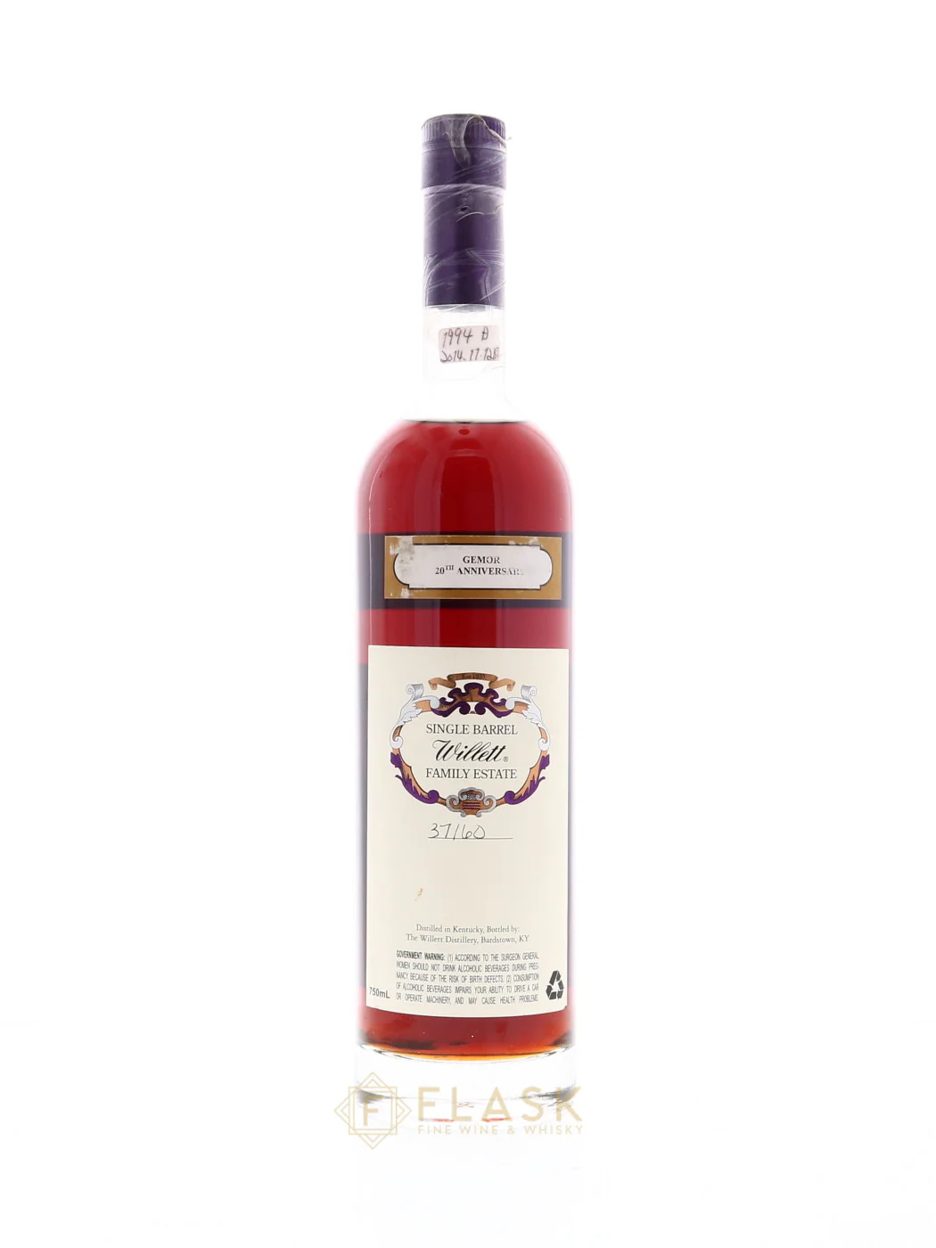 Willett Family Estate Single Barrel 20 Year Old C70A Gemor Japan 20th Anniversary - Image 2
