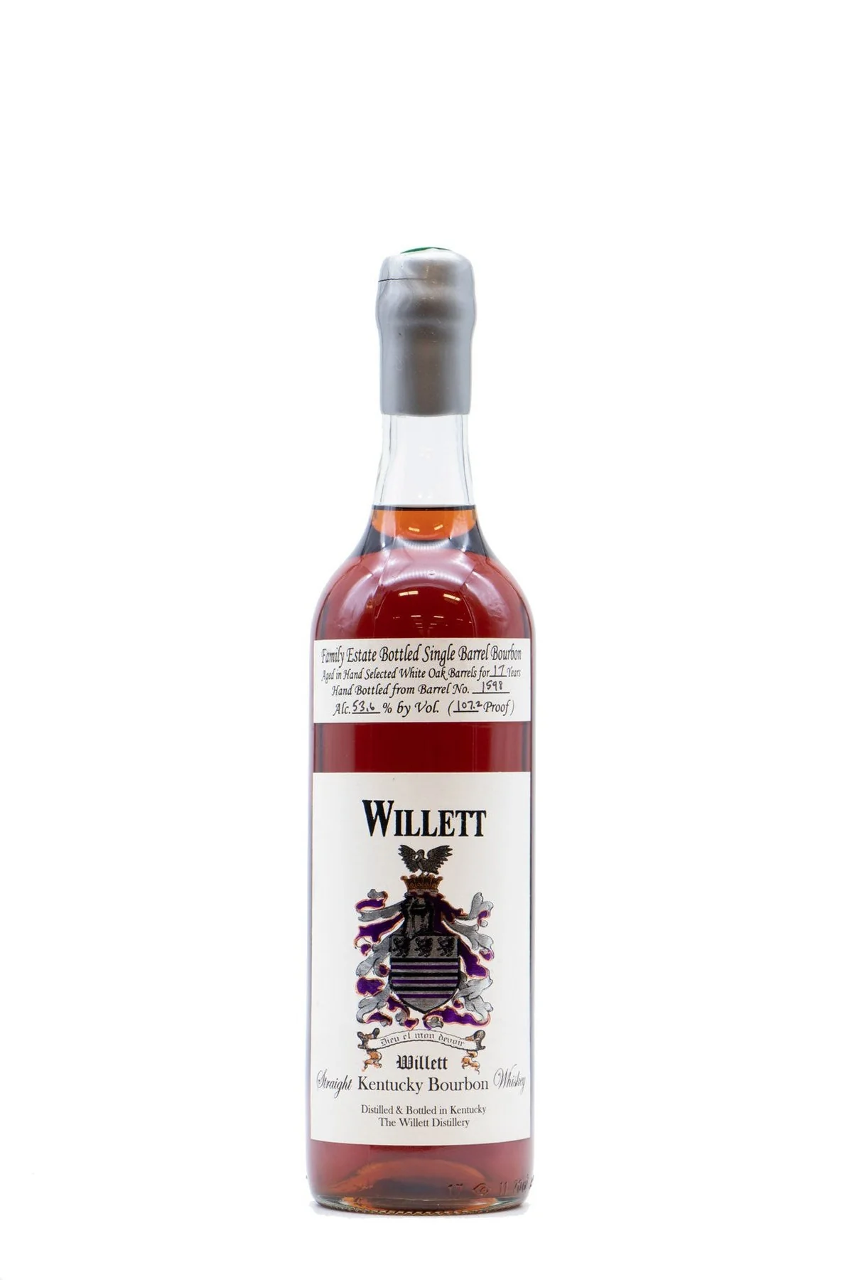 Willett Family Estate 17 Year Single Barrel Bourbon #1598, Heinz Taubenheim / Silver Wax 53.6% / 1 of 36