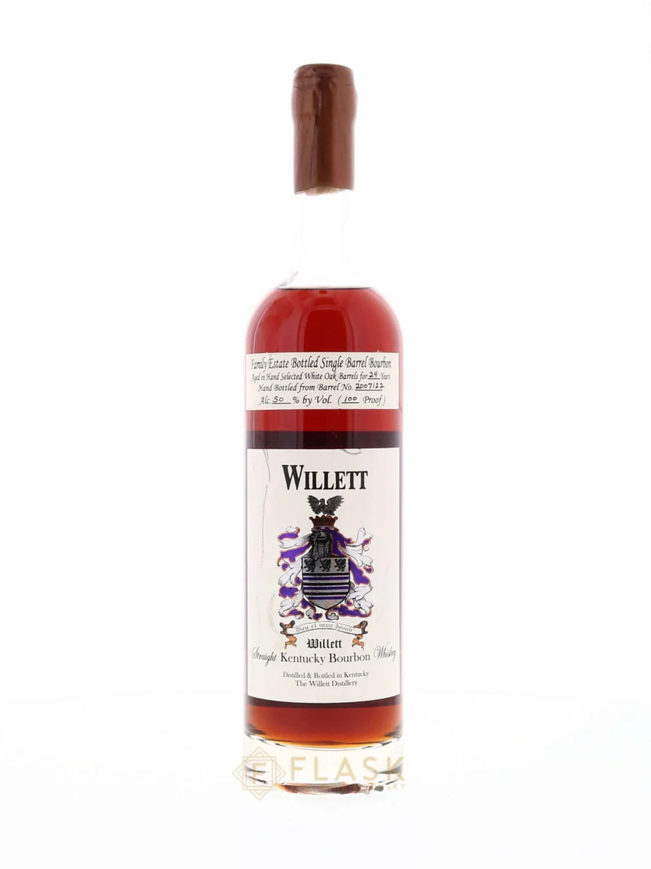 Willett Family Estate 24 Year Old Bourbon 100 Proof Single Barrel #2007/22  / Bonilli Block Letter Copper Wax