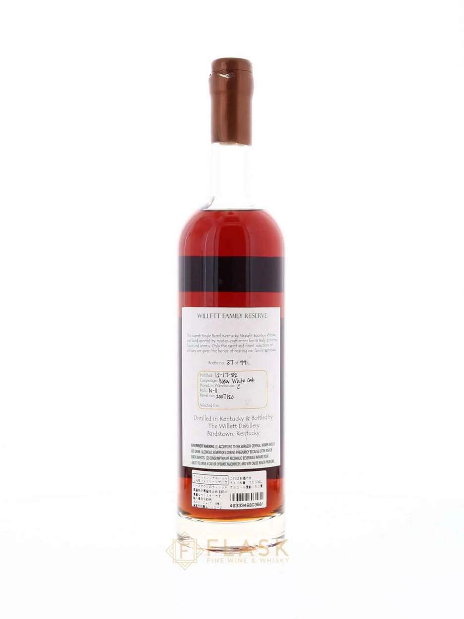 Willett Family Estate 24 Year Old Bourbon 100 Proof Single Barrel #2007/22  / Bonilli Block Letter Copper Wax - Image 2