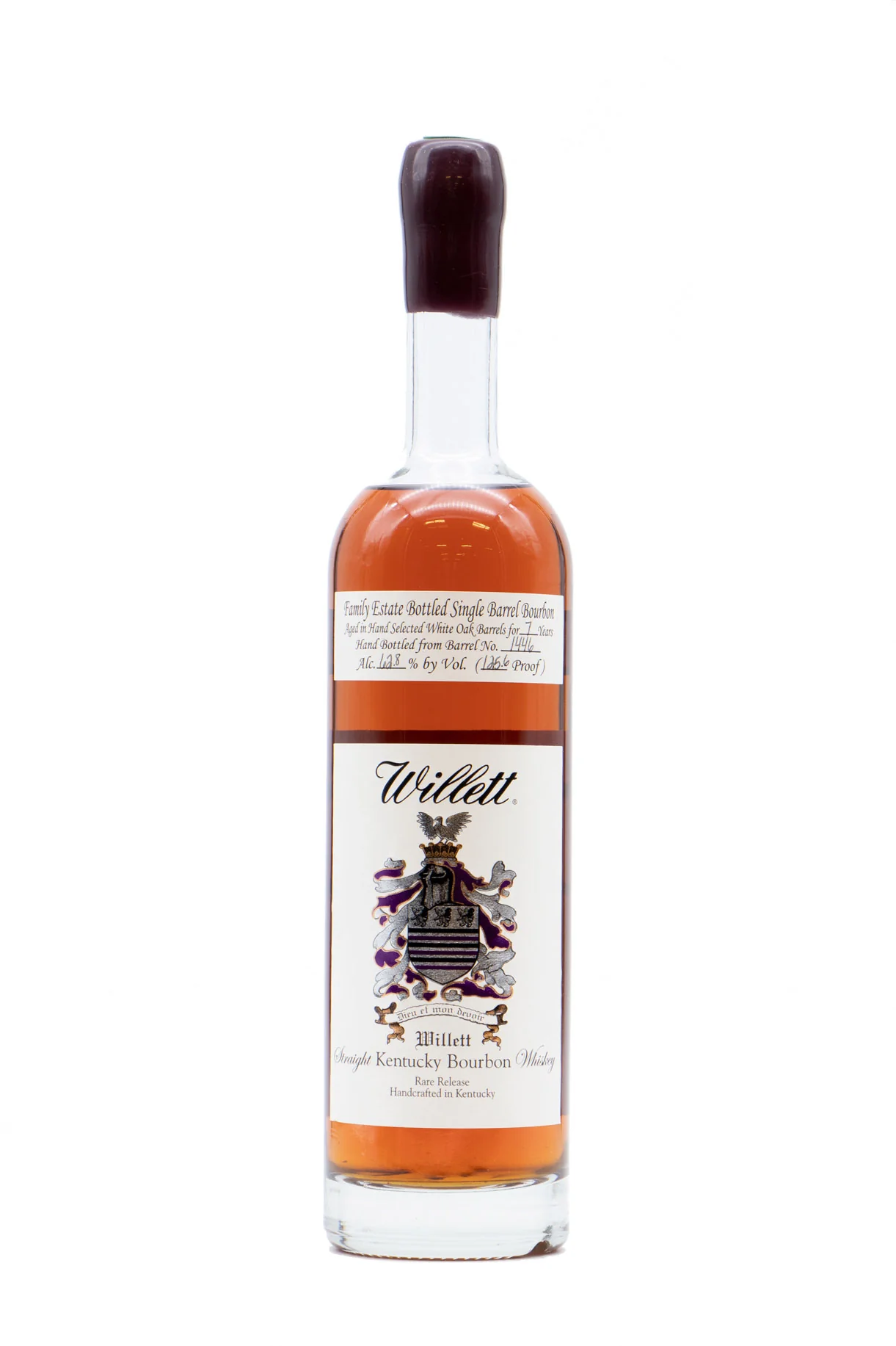 Willett Family Estate 7 Year Single Barrel Bourbon #1446 Mike's WhiskeyHandel / Maroon Wax