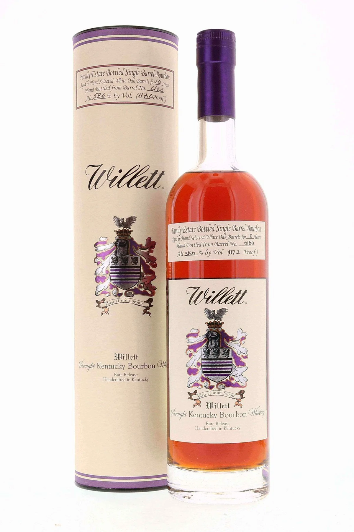 Willett Family Estate Single Barrel Bourbon 10 year #6160 117.2 Proof - Image 3