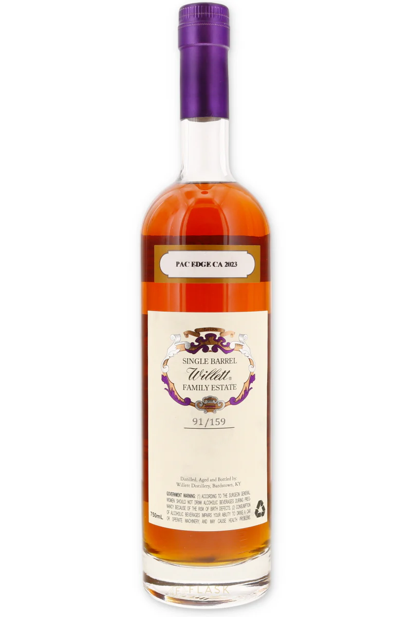 Willett Family Estate Single Barrel Bourbon 10 Year Barrel 2068 Pac Edge CA 2023 123.4 proof - Image 2