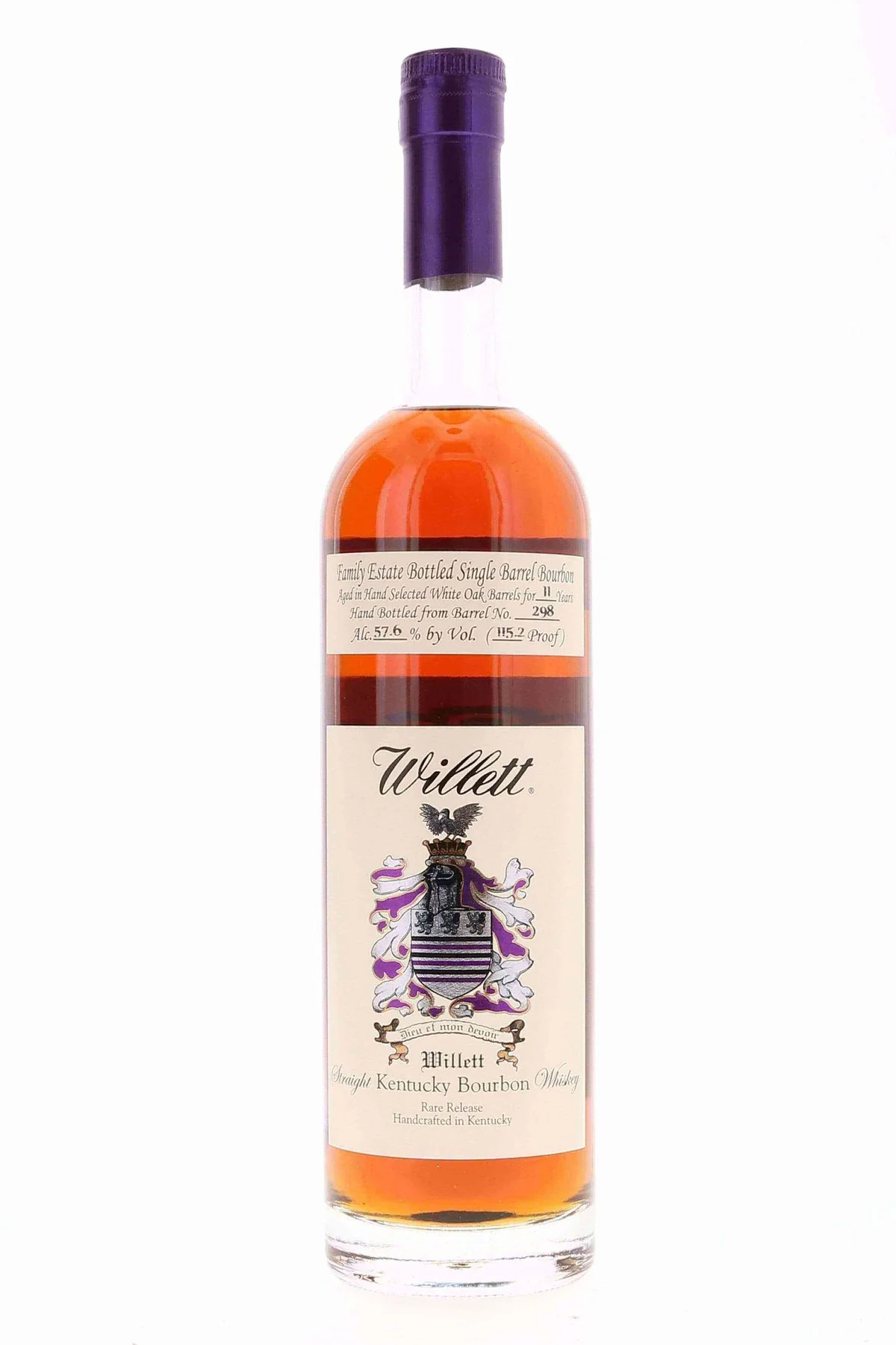 Willett Family Estate Single Barrel Bourbon 11 year #298 115.2 Proof Hi Time Wine Cellars Selection