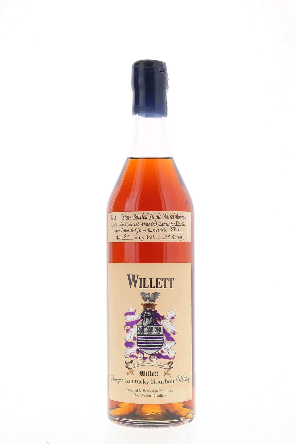 Willett Family Estate Single Barrel Bourbon 12 year #3742 Blue Wax Bonili Japan