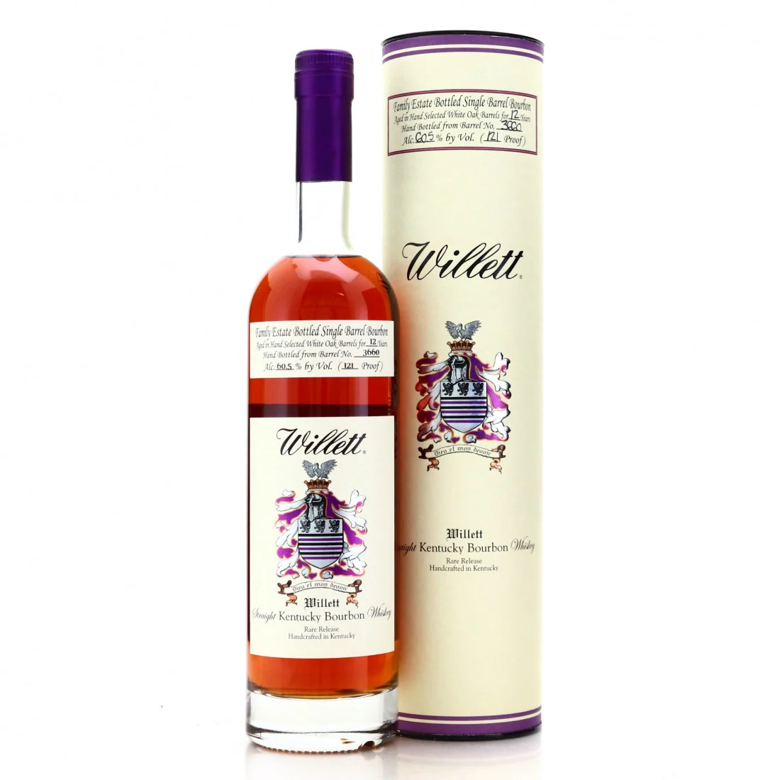 Willett Family Estate 12 Year Old Single Barrel Bourbon #3660 121 Proof [With Tube]